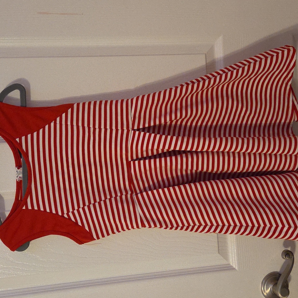 Zunie Red and White Striped Dress